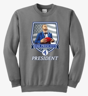 Dak Prescott 4 President Youth Sweatshirt"  Class="lazy - Lime Green Gucci Shirt, HD Png Download, Free Download