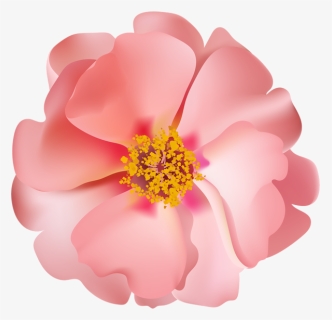 Rosebush Flower Png Clip - Bush Pink Flower Png, Transparent Png, Free Download