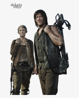 Transparent The Walking Dead Png - Daryl E Carol The Walking Dead, Png Download, Free Download