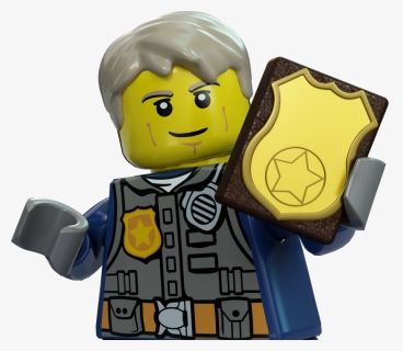 Lego City 60140 Bulldozer Break, Png Download - Police Officer Lego City Police Man, Transparent Png, Free Download