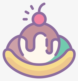 Banana Split Icon, HD Png Download, Free Download