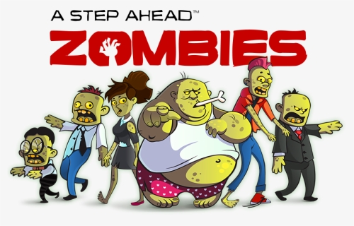 Cartoon Zombies In A Group, HD Png Download, Free Download