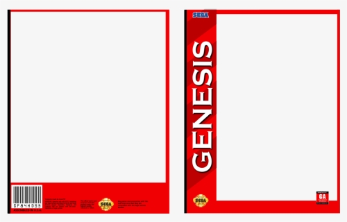 Sega Genesis Game Box Template , Png Download - Sega Genesis Box Art Template, Transparent Png, Free Download