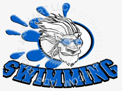 Lion Clipart Swimming - Swimming, HD Png Download, Free Download