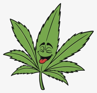 Cannabis Smoking Cartoon Transprent Png Leaf Hemp - Marijuana Clipart, Transparent Png, Free Download