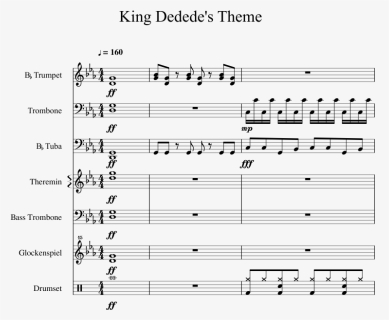 King Dedede"s Theme Sheet Music 1 Of 18 Pages - Sheet Music, HD Png Download, Free Download