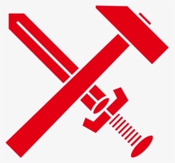 Strasserism Hammer And Sword Red - Hammer And Sword Png, Transparent Png, Free Download