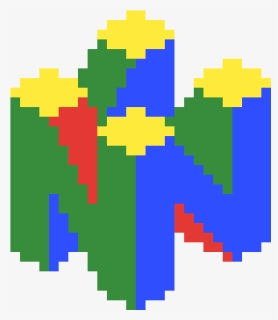 Melty Bead Nintendo Patterns , Png Download - Deadpool Logo Pixel Art, Transparent Png, Free Download