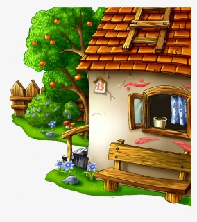 Cartoon Image Of A Village , Png Download - Village Cartoon Png, Transparent Png, Free Download