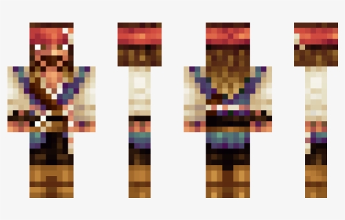 Skin De Jack Sparrow Para Minecraft, HD Png Download, Free Download