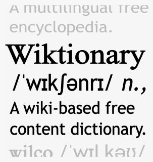 Wiktionary Logo En Modified Rp Punctuated - Wiktionary, HD Png Download, Free Download