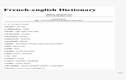 [unknown] French English Dictionnaire - Mackage, HD Png Download, Free Download
