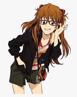 Evangelion Asuka Glasses, HD Png Download, Free Download