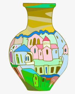 Illustration Vase Clip Arts - Vase Decoration For Drawing, HD Png Download, Free Download