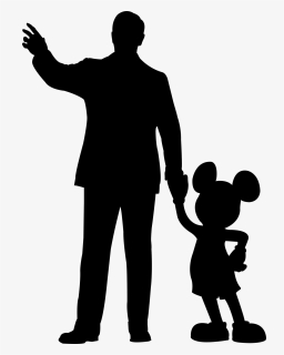 Walt Disney Mickey Mouse Silhouette , Png Download - Walt Disney And Mickey Mouse Png, Transparent Png, Free Download
