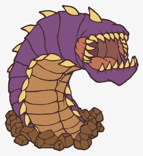 Desert Druid Crafts Neothelid And Purple Worm Minis - Cartoon, HD Png Download, Free Download