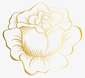 Free Png Download Golden Rose Clipart Png Photo Png - Rose Gold Flowers Png, Transparent Png, Free Download