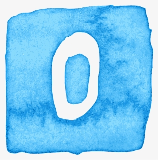 Watercolor Numbers In Square 5 - Cobalt Blue, HD Png Download, Free Download