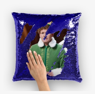 Gordon Ramsay Dressed As Buddy The Elf ﻿sequin Cushion - Nicolas Cage Sequin Throw Pillow, HD Png Download, Free Download