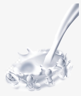 Pouring Milk Splash Transparent - Fondos Para Yogurt, HD Png Download, Free Download