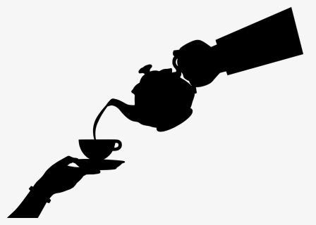 Teapot, Tea, Pouring, Silhouette, Hand, Hot, Boiling, - Pouring Tea Silhouette, HD Png Download, Free Download