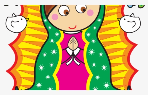 Caricias Al Corazón - Our Lady Of Guadalupe Cartoon, HD Png Download, Free Download