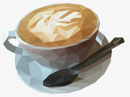 Low Poly Vector Graphics,free Pictures, Free Photos, - Low Poly Coffee Cup, HD Png Download, Free Download