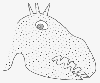 Funny Measles Dinosaur - Line Art, HD Png Download, Free Download