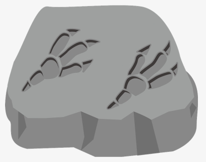 Fossil Footprint Dinosaur Clipart - Dinosaur Fossil Footprint Clipart, HD Png Download, Free Download