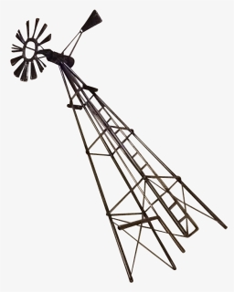 Vintage Replica Metal Farm Sculpture - Farm With Windmill Transparent Background, HD Png Download, Free Download