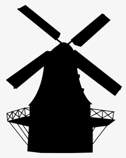 Transparent Windmill Silhouette Png - Windmill, Png Download, Free Download