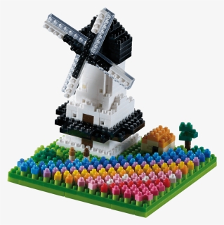 200 144 Windmill With Tulips - Lego, HD Png Download, Free Download