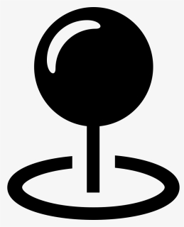 Si Glyph Pin Location - Symbol Location Pin Silhouette, HD Png Download, Free Download