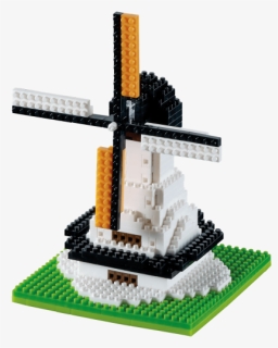 200 143 Large Windmill - Mlin Na Veter Iz Lego Kock, HD Png Download, Free Download