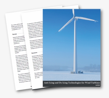 Anti Icing And De Icing Technologies For Wind Turbines - Wind Turbine, HD Png Download, Free Download