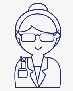 Scientist - Line Art, HD Png Download, Free Download