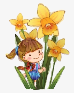 Transparent Flower Child Drawing Plant For Easter - Orchids, HD Png Download, Free Download