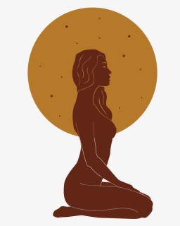 Ritual Body Wellness Branding Rbw Kneeling Lady With - Illustration, HD Png Download, Free Download