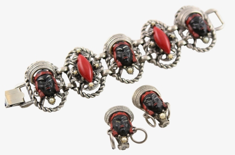 Jewelry Sets Vintage Selro Panel Bracelet Earring Set - Ruby, HD Png Download, Free Download