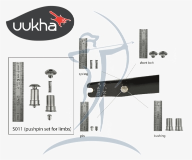 Uukha Ilf Pushpin Set For Limbs - Calipers, HD Png Download, Free Download