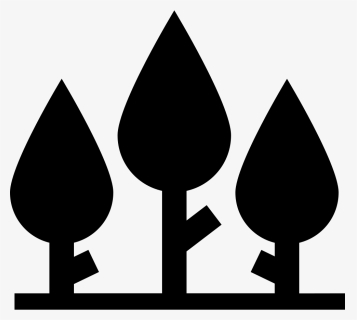 Trees Forest With Leaf Shape - Icono Arboles Png, Transparent Png, Free Download