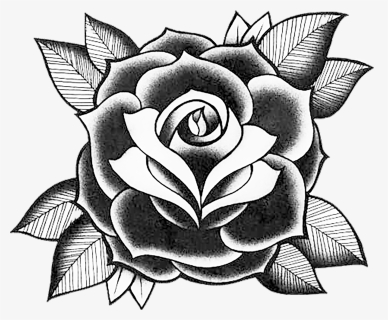Old School Tattoo Rose Design, HD Png Download, Free Download