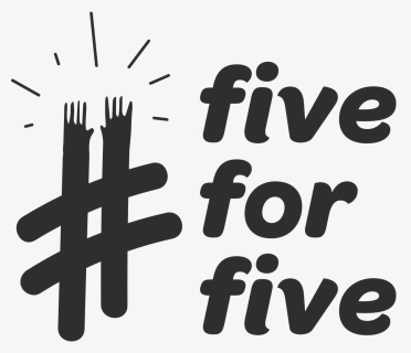 Fiveforfive Logo 5 Black2x - 5 Friends Logo, HD Png Download, Free Download