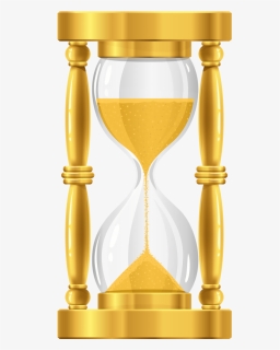 Free Png Gold Sand Clock Png Images Transparent - Gold Hourglass Png, Png Download, Free Download