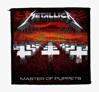 Metallica Official Woven Patch Master Of Puppets Sew-on - Metallica Master Of Puppets Patch, HD Png Download, Free Download