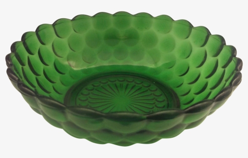 Forest Green Bubble Cereal Bowl Anchor Hocking 5 1/4 - Bowl, HD Png Download, Free Download