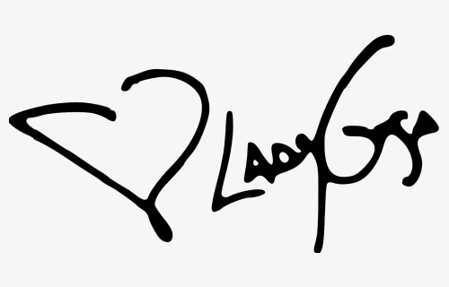 Lady Gaga Signature Png, Transparent Png, Free Download