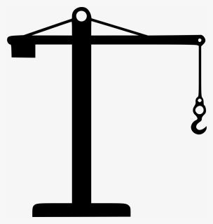 Crane - Black Crane Icon Png, Transparent Png, Free Download