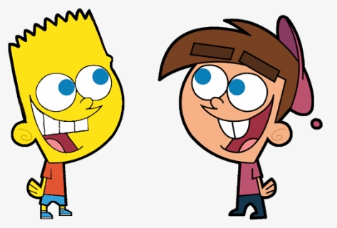Timmy Turner And Bart Simpson-tr419 - Timmy Turner Bart Simpson, HD Png Download, Free Download