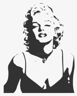 Marilyn Monroe Stencil , Png Download - Marilyn Monroe Stencil Art, Transparent Png, Free Download